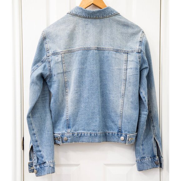 Rachel Parcell Distressed Light Denim Jacket, size M - Picture 6 of 7